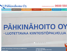 Tablet Screenshot of pahkinahoito.fi